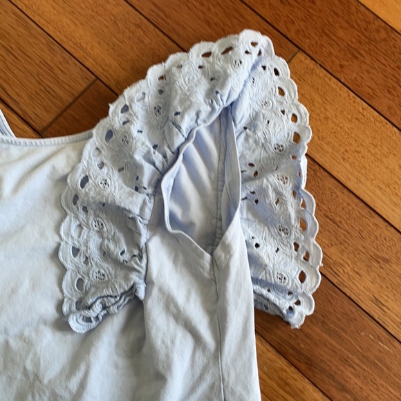 Zara Pleated Eyelets Raffle Bodysuit - Picture 5 of 7